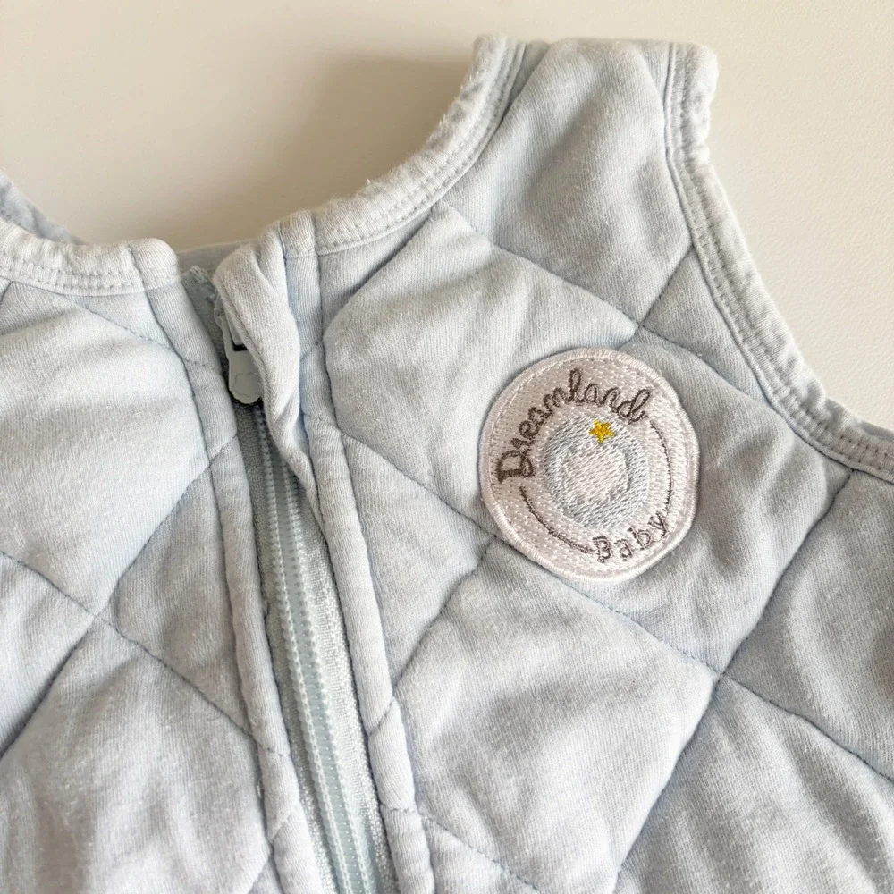 Dreamland Baby Toddler Sky Blue Quilted Weight Sleep Sack Walker Size 12-24M